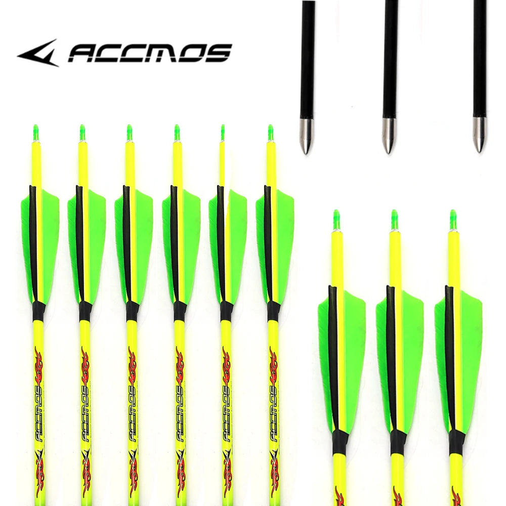 ACCMOS ID4 2 6 Pure Carbon Arrow Archery Spine 340 1000 Shaft