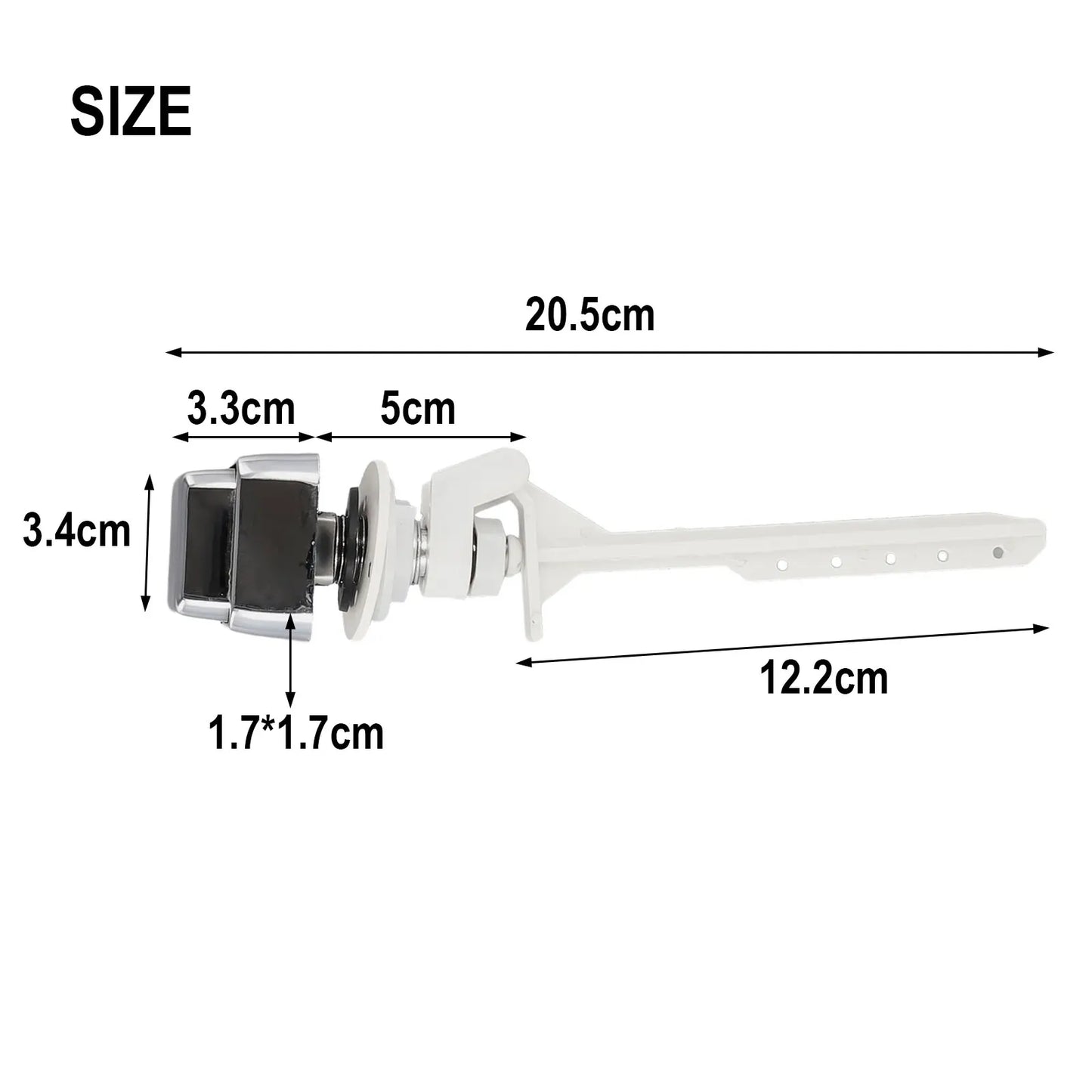 Push Button Toilet Flush Kit – Side Mount Trip Lever Handle
