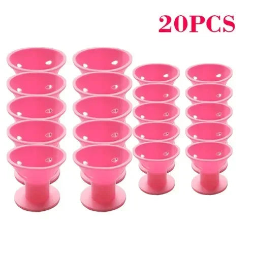 No-Heat Silicone Hair Curlers – Heatless Bendy Rollers 20pc