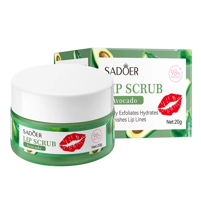 SADOER Fruit Lip Scrub Mask – Avocado Orange Strawberry