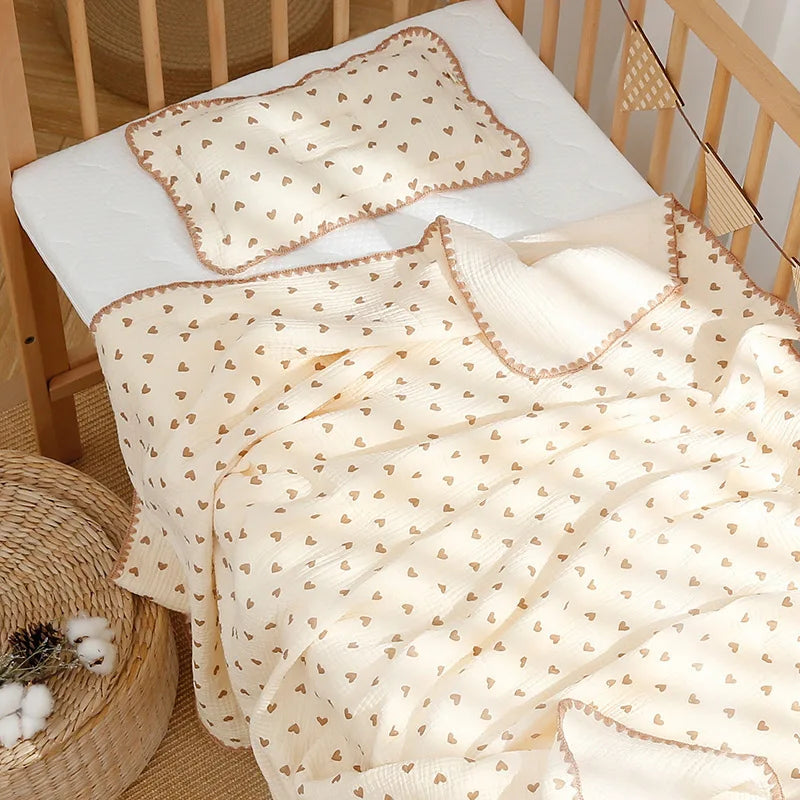 Battilo 100% Cotton Baby Blanket Soft Breathable Muslin Swaddle Blanket for Newborn Infant Plaid Receiving Blankets Toddler Gift Peaceful Pleasures Health and Wellness