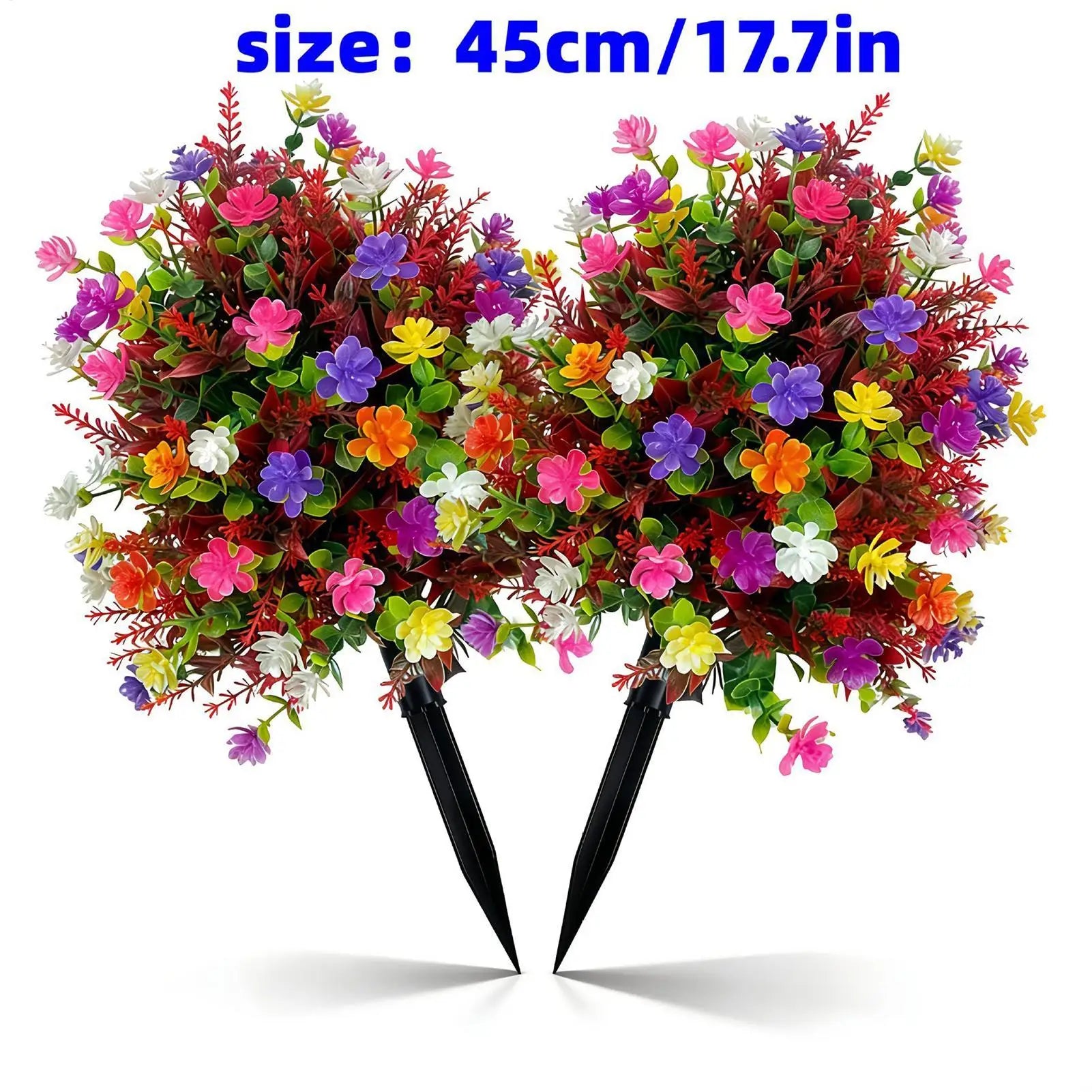 Faux Flowers Realistic Floral Spring Garden Stakes UV Resistant Artificial Flower Bouquet for All Season Lawn Porch Farmhouse Peaceful Pleasures Health and Wellness