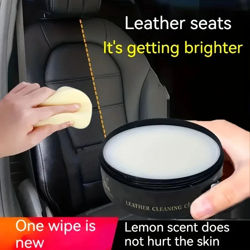 Cleaning Cream Easy to Clean Multi-functional Leather Cleaning and Maintenance Cream Leather Sofa Bag Care Cream Peaceful Pleasures Health and Wellness