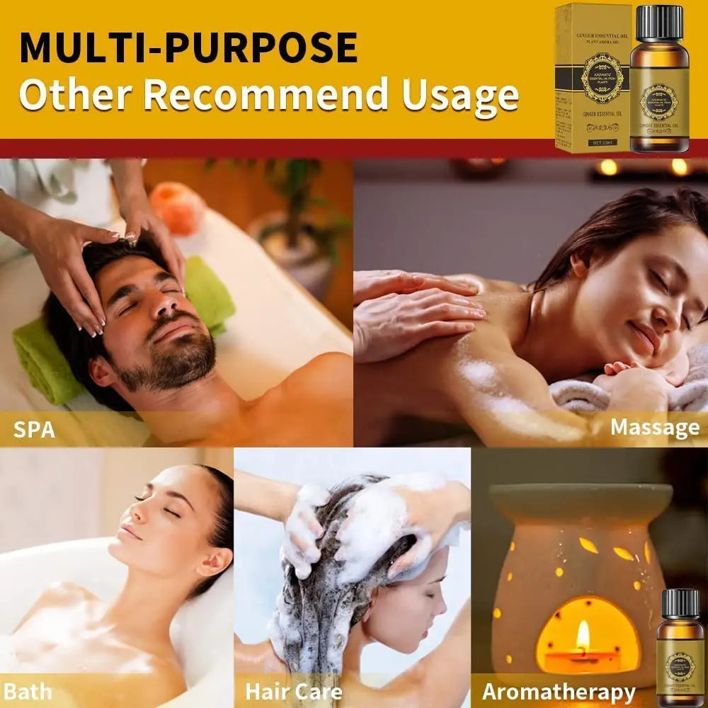 Ginger Essential Oil – Slimming Massage & Anti-Cellulite Oil Peaceful Pleasures Health and Wellness