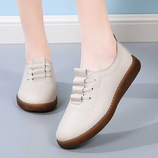 Women Casual Slip-on Boat Shoes Comfortable Solid Color Slip-on Flat Shoes Birthday Gifts for Ladies Peaceful Pleasures Health and Wellness