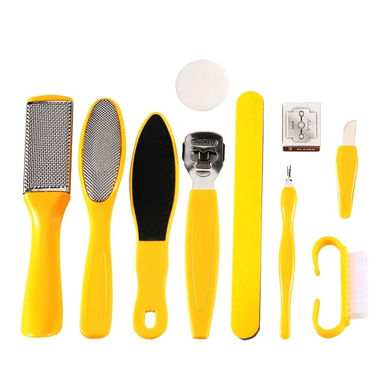 Double-Sided Stainless Steel Foot Callus Remover & Scrub Set