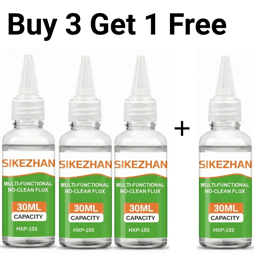 Stainless Steel Liquid Soldering Flux No-Clean Welding Fluid for Nickel Copper Iron 18650 Battery PCB Repair Peaceful Pleasures Health and Wellness 4PCS