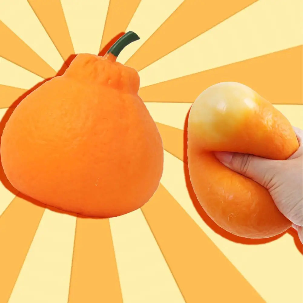 Orange Squeeze Fidget Toy – Squishy Sensory Desk Toy