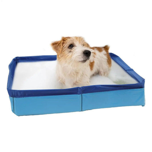 Foldable PVC Pet Pool – Anti-Slip Dog & Cat Bathing Tub Foldable Pet Pool Peaceful Pleasures Health and Wellness