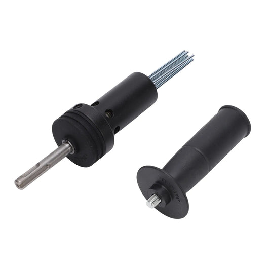 Electric Hammer Needle Scaler Attachment | 2 Pit 2 Slot Round Shank Power Tool Attachment Peaceful Pleasures Health and Wellness