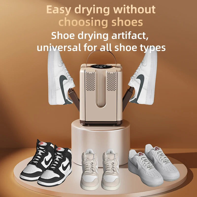 HOMEFISH 6-Arm Foldable Electric Shoe & Boot Dryer | Timer