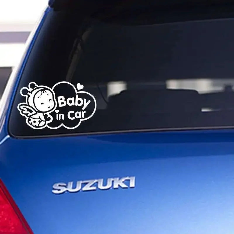 13cm*22cm Baby In Car Baby On Board Decal Motorcycle Funny Truck Hollow Sticker Window Peaceful Pleasures Health and Wellness