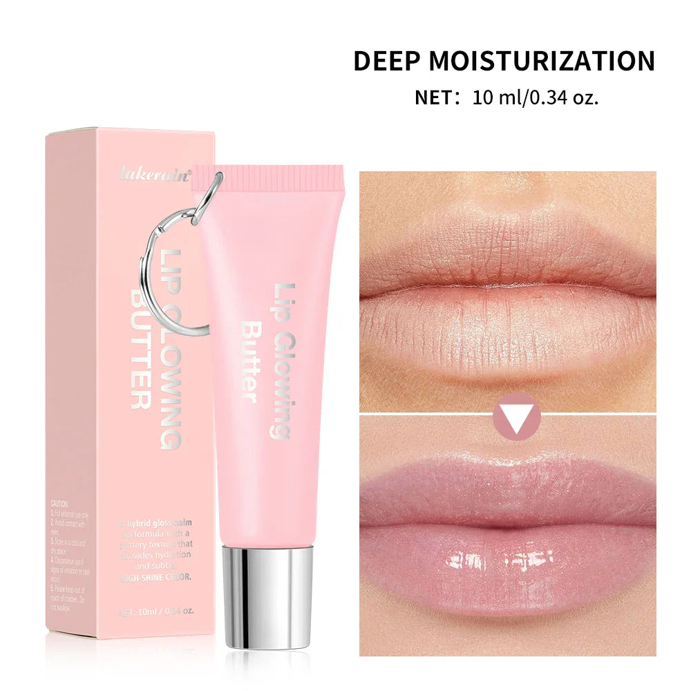 Lip Glowing Butter Keychain – Moisturizing Lip Gloss Oil