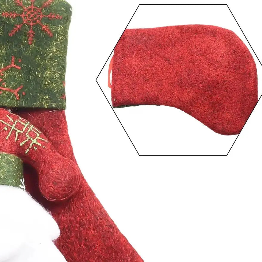Mini Christmas Stocking Ornaments – Santa, Snowman, Elk & Bear
