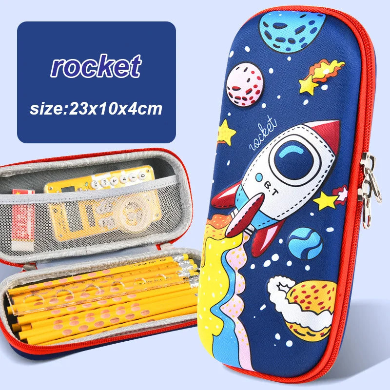 3D Kawaii Pencil Case EVA Large Capacity Waterproof Light Box Student