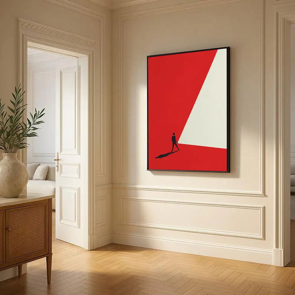 Modern Geometric Minimalist Canvas Wall Art Poster Print Canvas Wall Art Peaceful Pleasures Health and Wellness CD1535 50x70cm Unframed