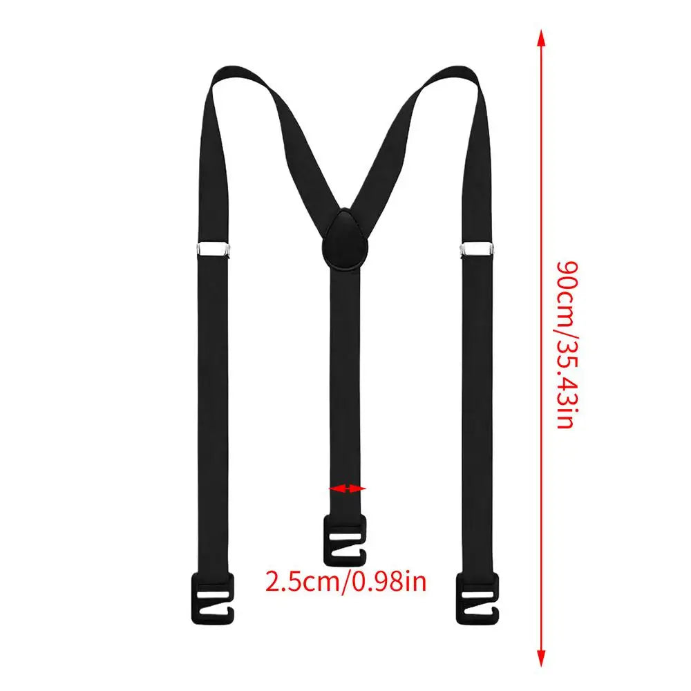 Men's Y-Back Suspenders – Adjustable Heavy Duty Hidden Braces
