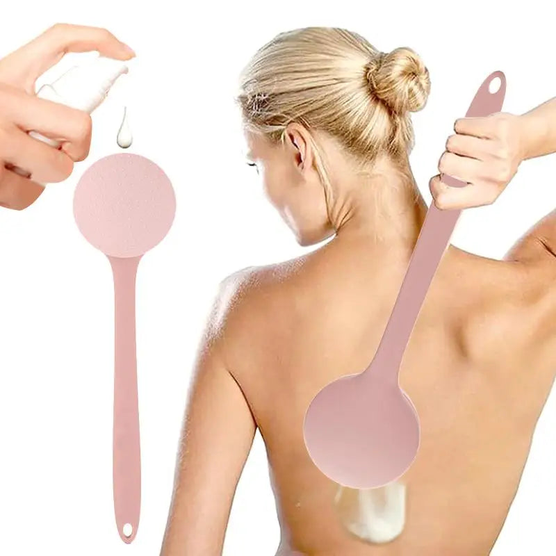 Multi-Function Lotion Sunscreen Ointment Applicator Long Handle Body Cleaner Shower Brush Free Sunscreen Back Applicator Peaceful Pleasures Health and Wellness