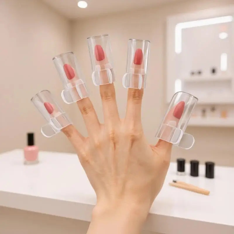 Reusable Transparent Nail Protective Covers 5Pcs | Anti-Scratch
