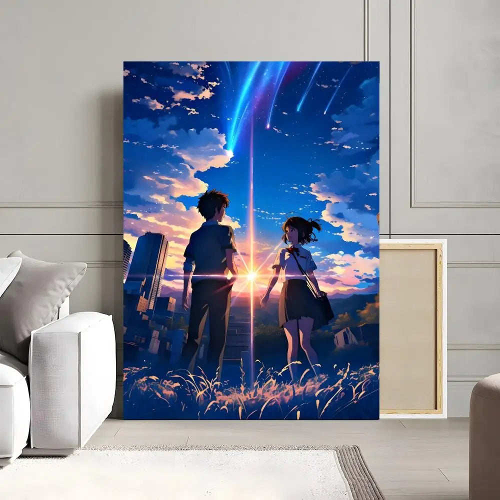Your Name Anime Canvas Poster | Waterproof Wall Art Decor Anime Canvas Poster Peaceful Pleasures Health and Wellness