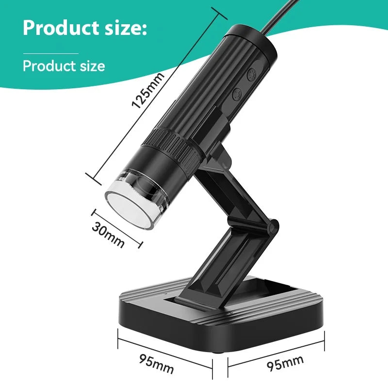 Digital Microscope Usb Connection Hair Beauty Industry Electronic Magnifying Glass 1000X Magnifying Glass Peaceful Pleasures Health and Wellness