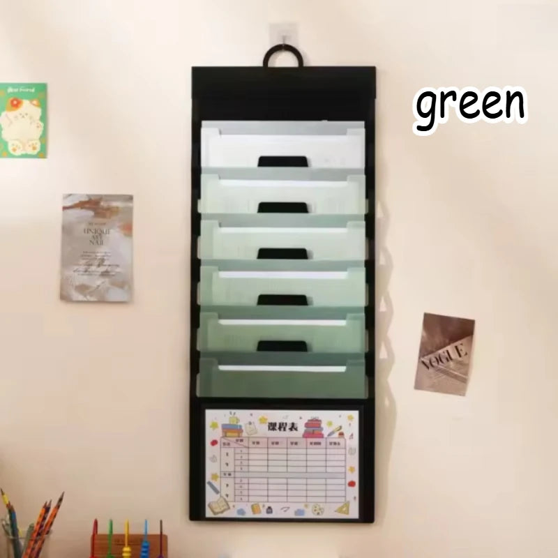 A4 Gradient 6-Pocket Expandable File Folder | Document Organizer