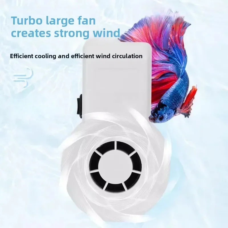 Silent Mini USB Aquarium Cooling Fan with External Temperature Controller, Reptile Terrarium Cooling System Gadget for Stable Peaceful Pleasures Health and Wellness