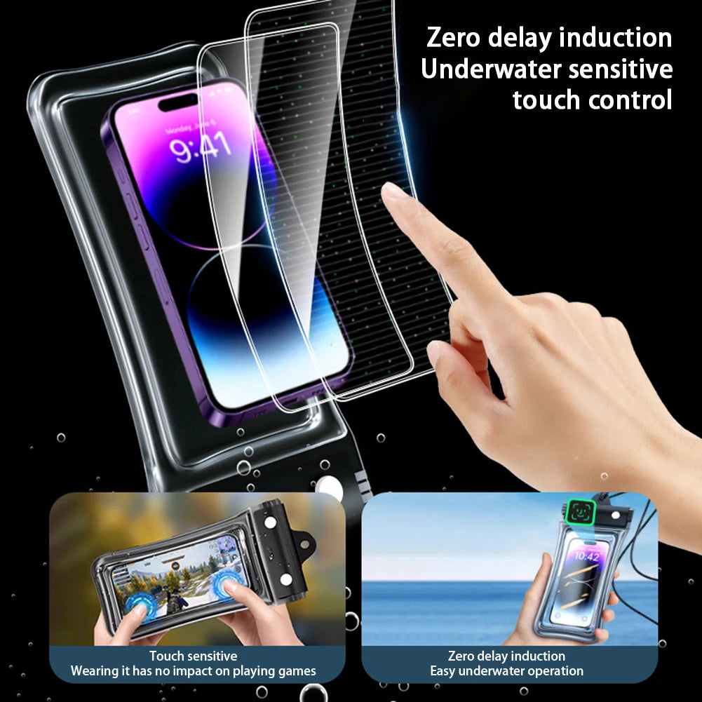 Floating Waterproof Phone Pouch Universal Water Resistant Phone Case Px8 Cellphone Dry Bag Essential For Outdoor Water Sport Peaceful Pleasures Health and Wellness