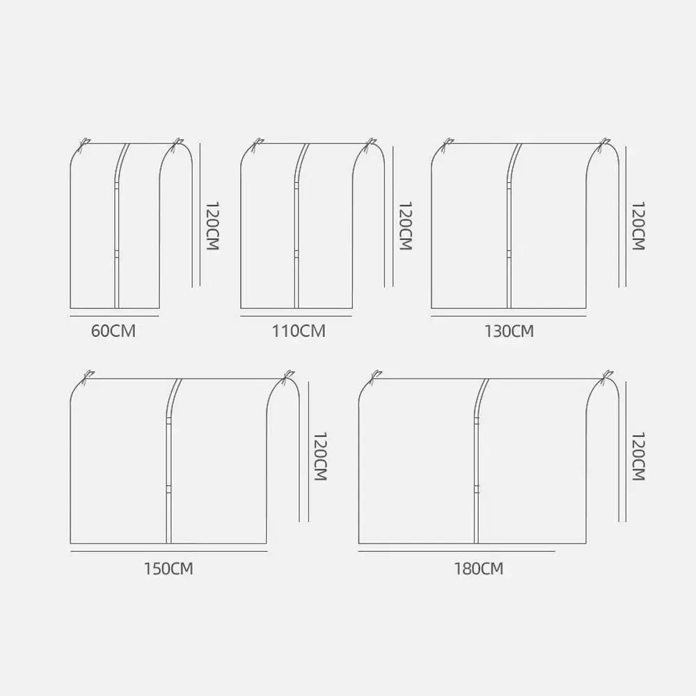 Waterproof Clothes Dust Cover | Hanging Closet Organizer Bags