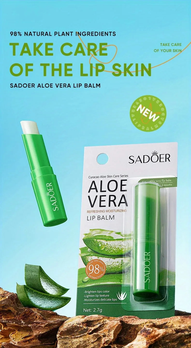 Lip Aloe Balm Moisturizing and Repairing Hydration Peaceful Pleasures Health and Wellness