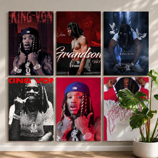 Rapper K-King VonS Poster HD Self Adhesive Waterproof Wall Art Ideal for Home Office Dorm Bedroom Great Gift Peaceful Pleasures Health and Wellness