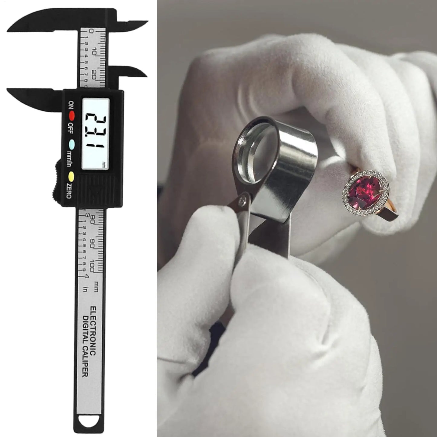 0–100mm Tiny Digital Vernier Caliper | Portable Measuring Tool