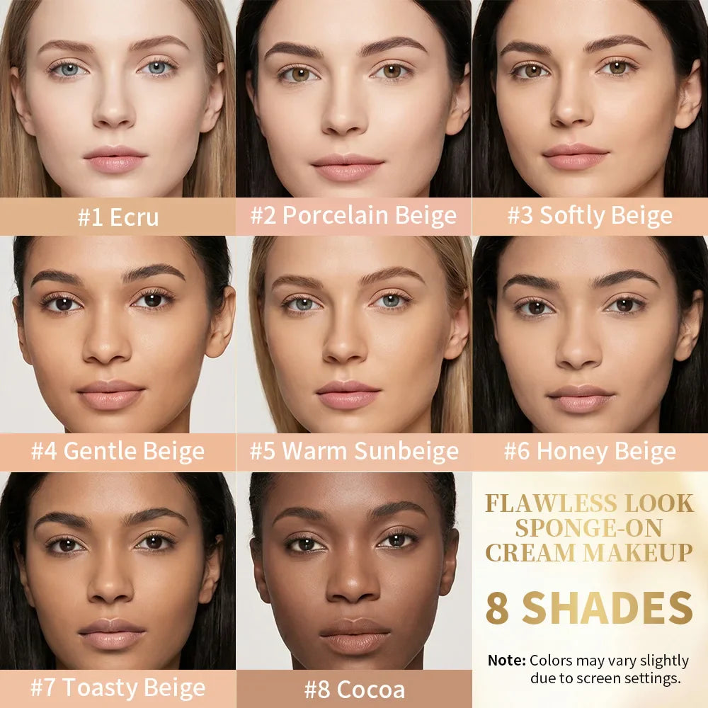 Flawless Cream Foundation – Lightweight, Long-Lasting & Hydrating