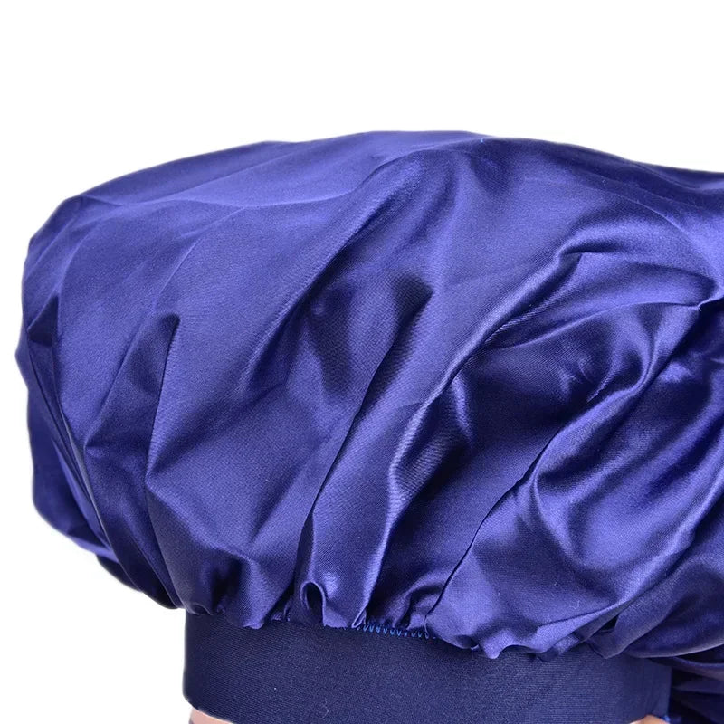 Satin Sleep Bonnet – Silky Oversized Hair Wrap Cap for Women