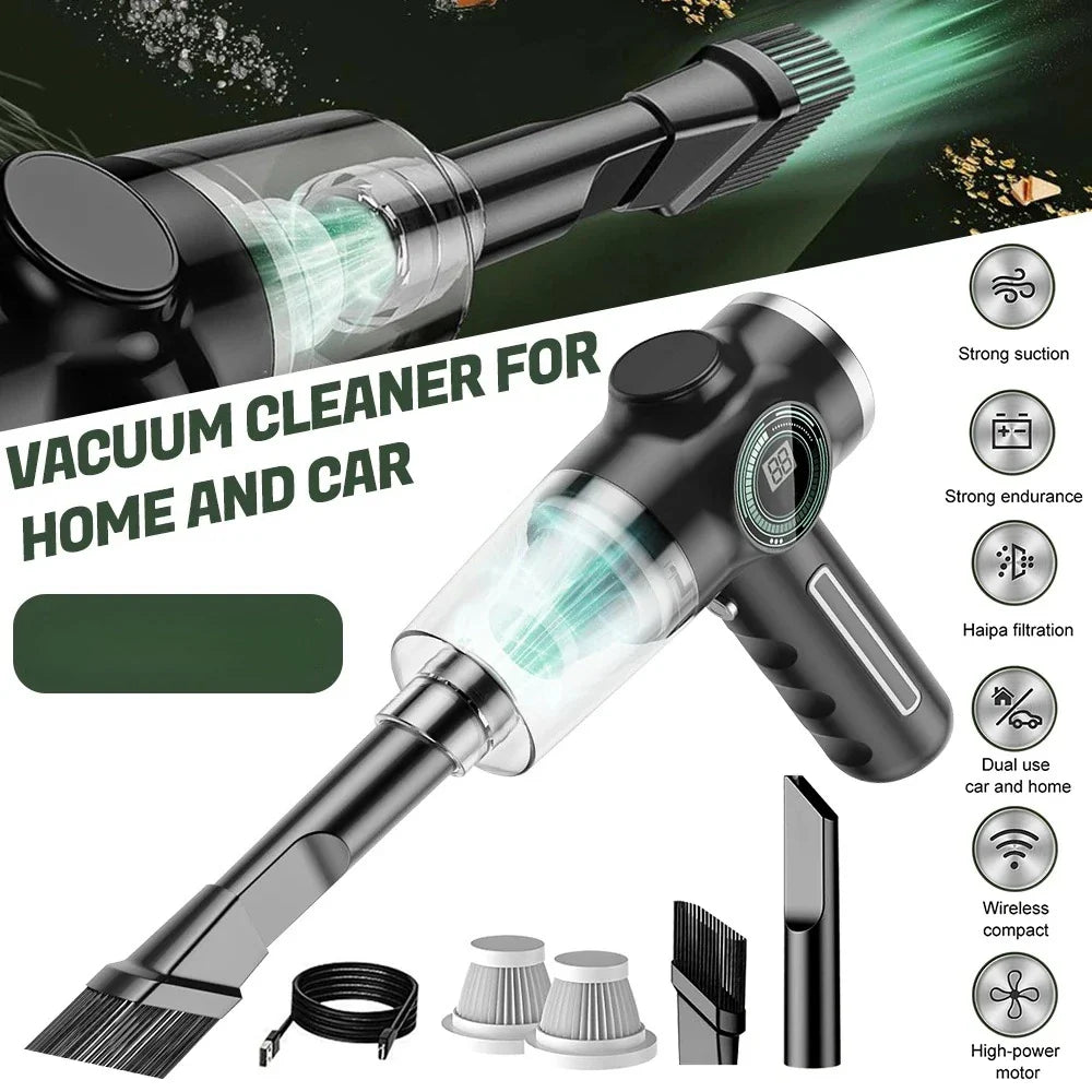 Cordless Handheld Vacuum 3500Pa – Car & Home Cleaner