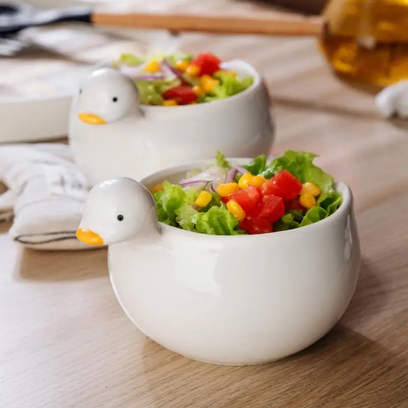 Ceramic Duck Egg Bowl – Cute Kitchen Stirring & Pouring Bowl Ceramic Kitchen Bowl Peaceful Pleasures Health and Wellness