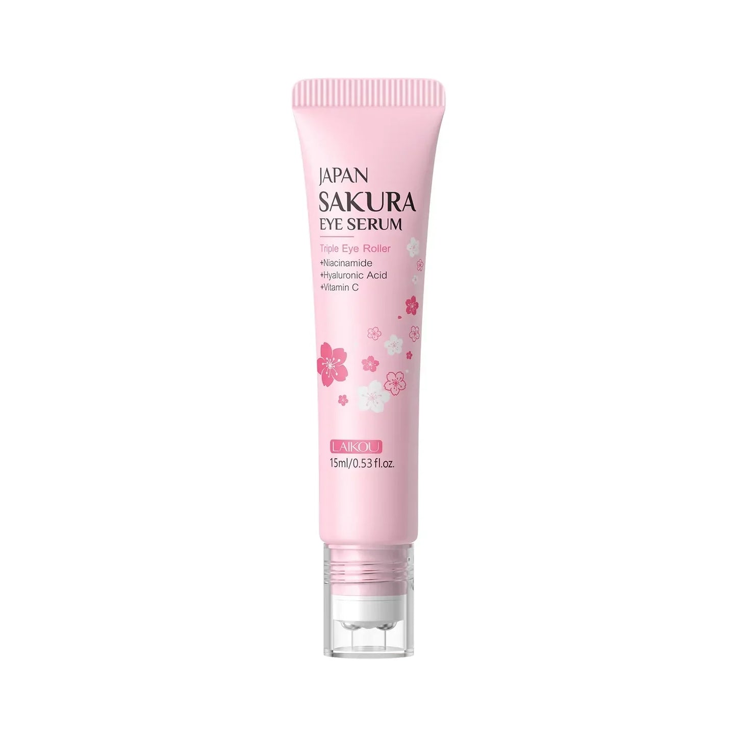 LAIKOU Sakura Eye Serum – Triple Roller, 15ml Peaceful Pleasures Health and Wellness 1pcs