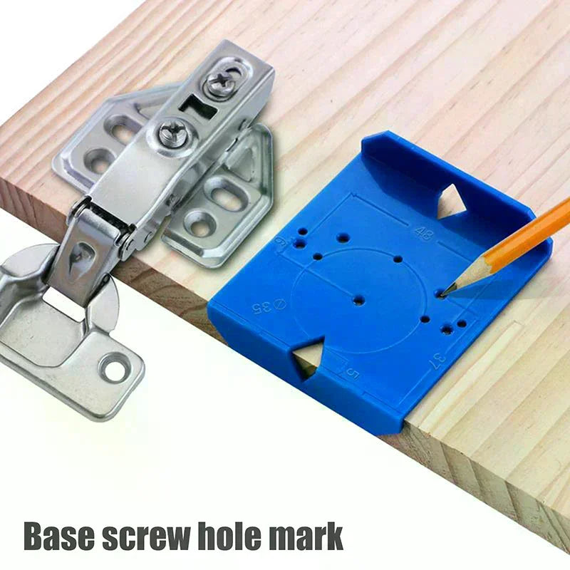 2-Pack Cabinet Door Hinge Drilling Locator & Positioning Jig Hinge Drilling Jig Peaceful Pleasures Health and Wellness