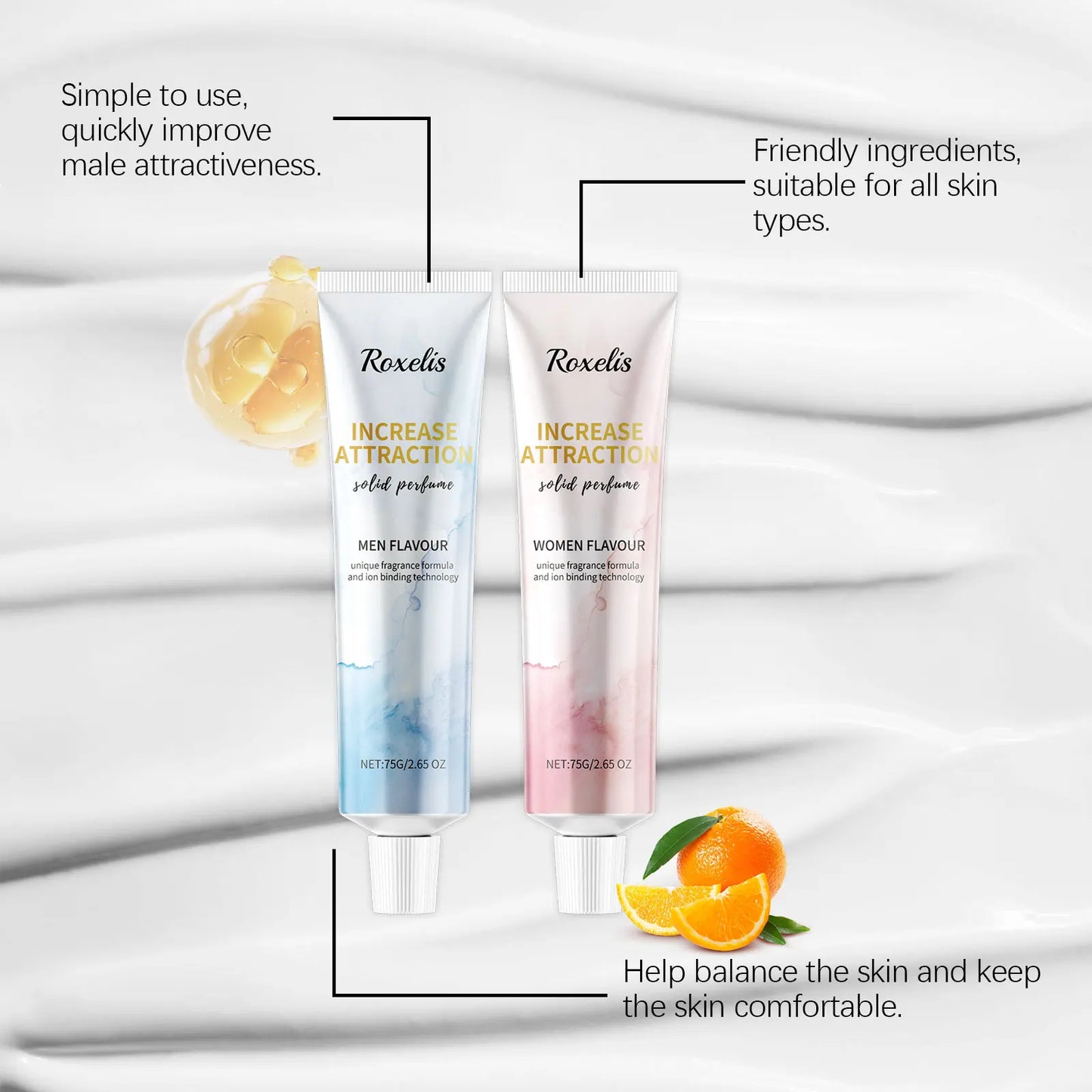 Woody Citrus Solid Perfume Balm 75g | Alcohol-Free Unisex EDP