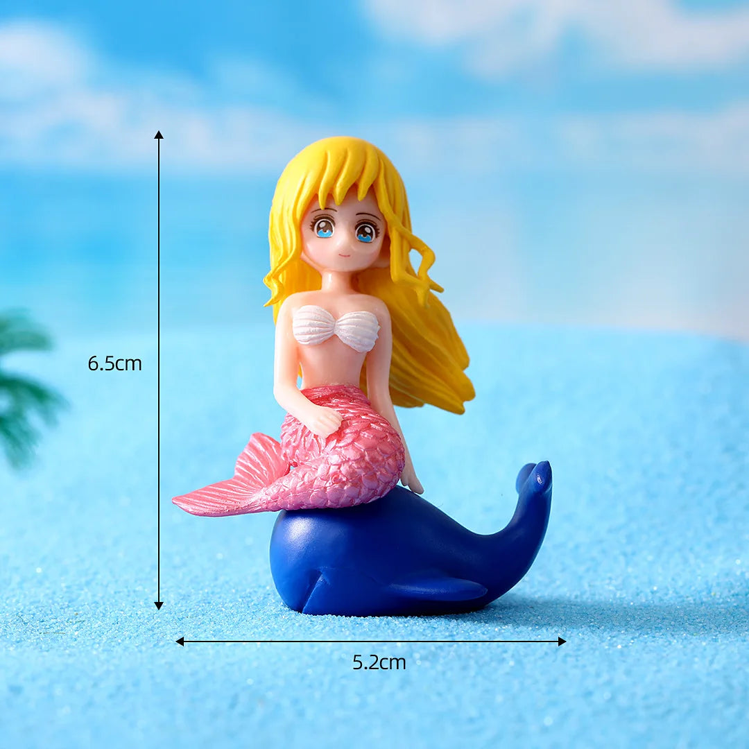 Kawaii Mermaid Figurine Aquarium Ornament | Fish Tank Decor