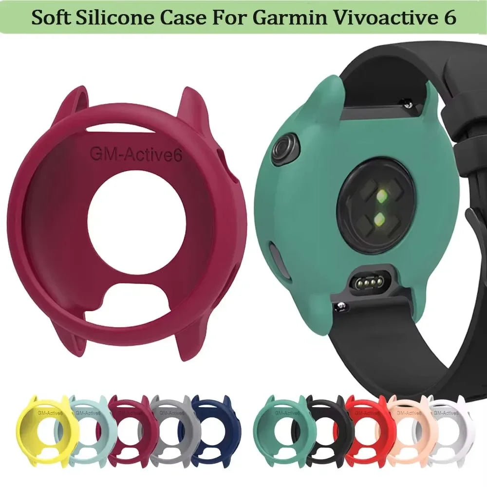 1X Soft Silicone Case For Garmin Vivoactive 6 Active6 Smartwatch Protective Skin Shell Protector Cover Bumper Guard Frame Peaceful Pleasures Health and Wellness