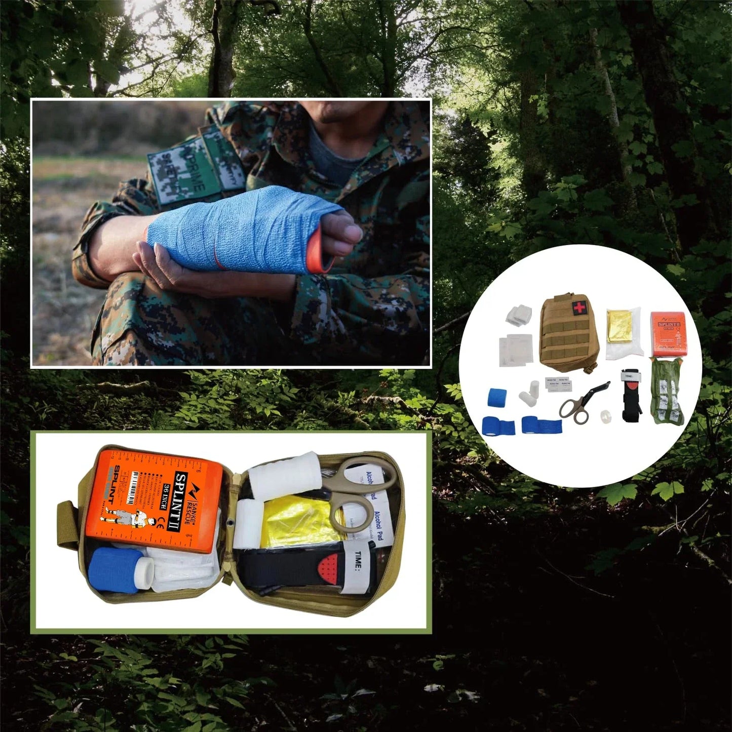 SANKE RESCUE Aluminum Splint 36"/18"x4.3" Wrist & Thumb Support