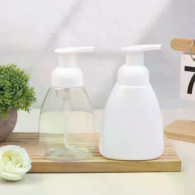 250/300ml Plastic Foaming Bottle Soap Mousses Liquid Dispenser Froth Shampoo Lotion Shower Gel Foam Pump Cosmetic Empty Bottles Peaceful Pleasures Health and Wellness