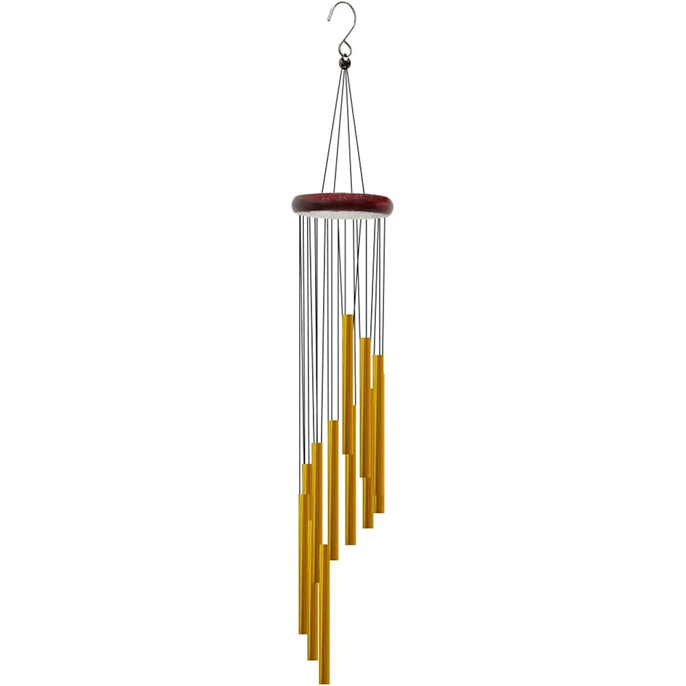 Beautiful and Soothing Musical Wind Chime with 12 Tubes and Bells - Perfect for Relaxation and Meditation Peaceful Pleasures Health and Wellness styp2