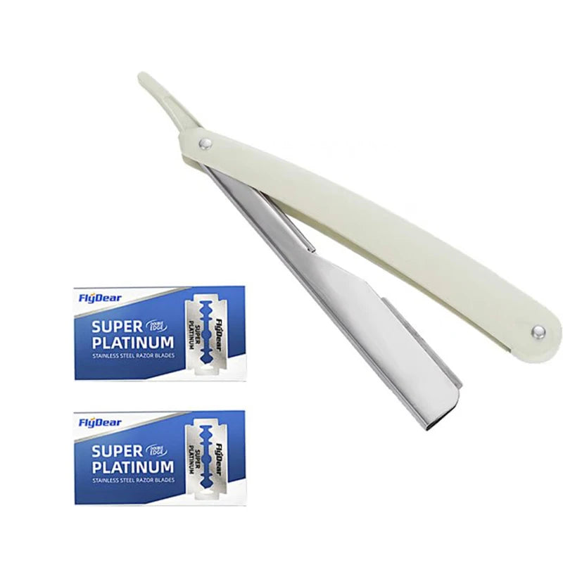 Men's Folding Straight Razor Set + 10 Blades | Barber Edge
