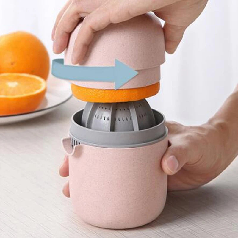 Manual Citrus Hand Juicer – Anti-Slip Lemon, Orange & Grapefruit Squeezer with Lid