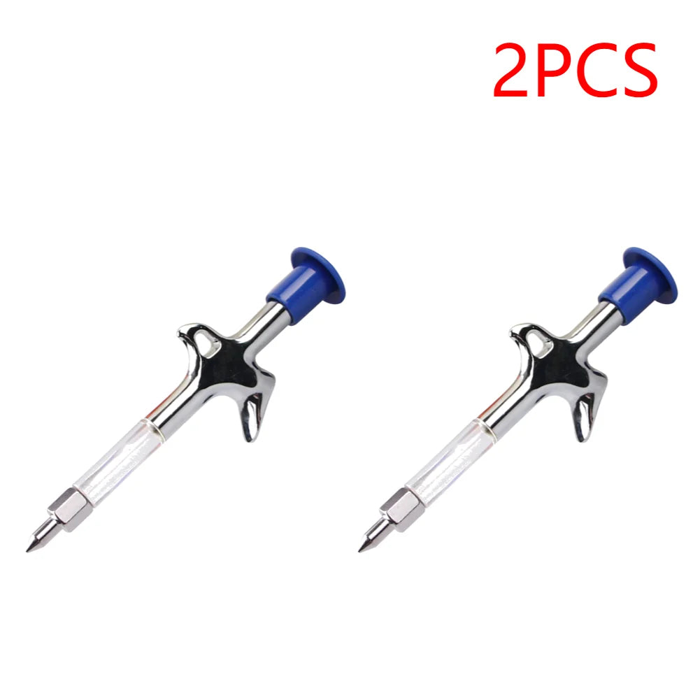 Bicycle Aluminum Grease Gun Aluminum Alloy MTB Bike Ball Bearing Hub Grease Syringe Bicycle Oil Lubricant Cycling Repair Tool Peaceful Pleasures Health and Wellness 2PCS