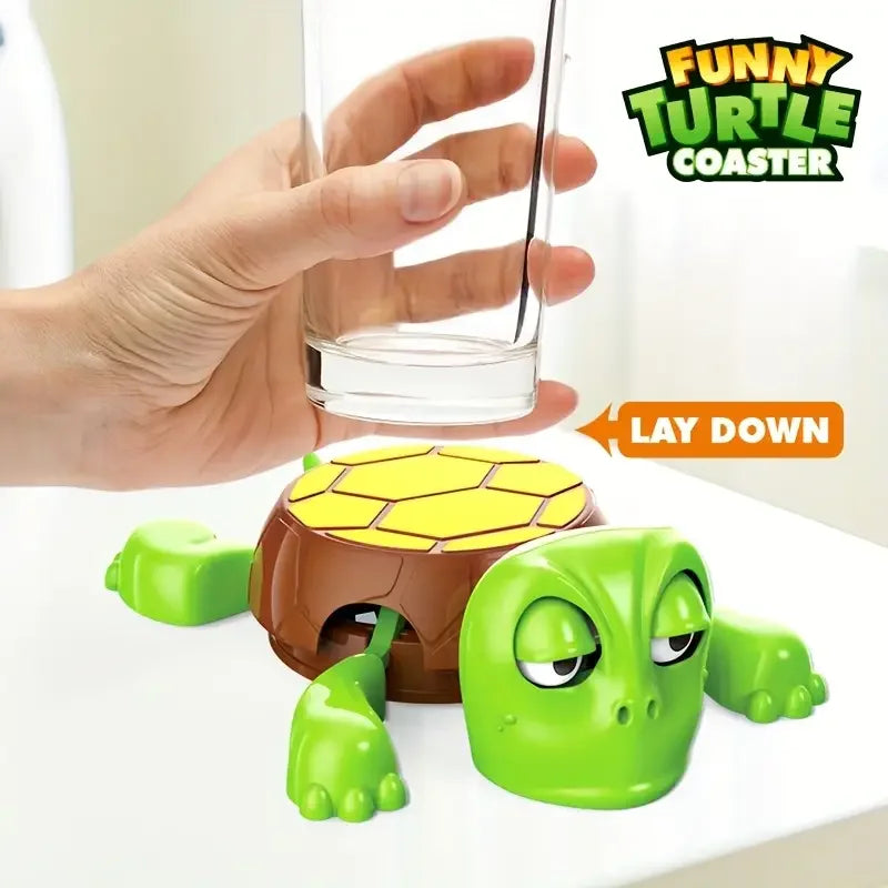 Funny Turtle Coaster with Pop Eyes | Novelty Desk Decor Gift