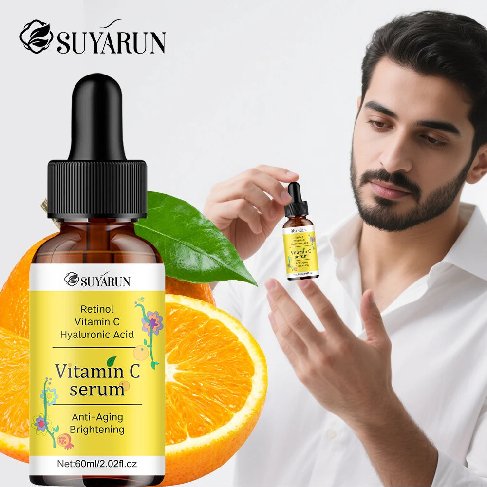 SUYARUN Organic Vitamin C Serum - Anti Aging, Brightening Face Treatment, Rejuvenating & Dark Spot Corrector, 30ml/60ml. Peaceful Pleasures Health and Wellness