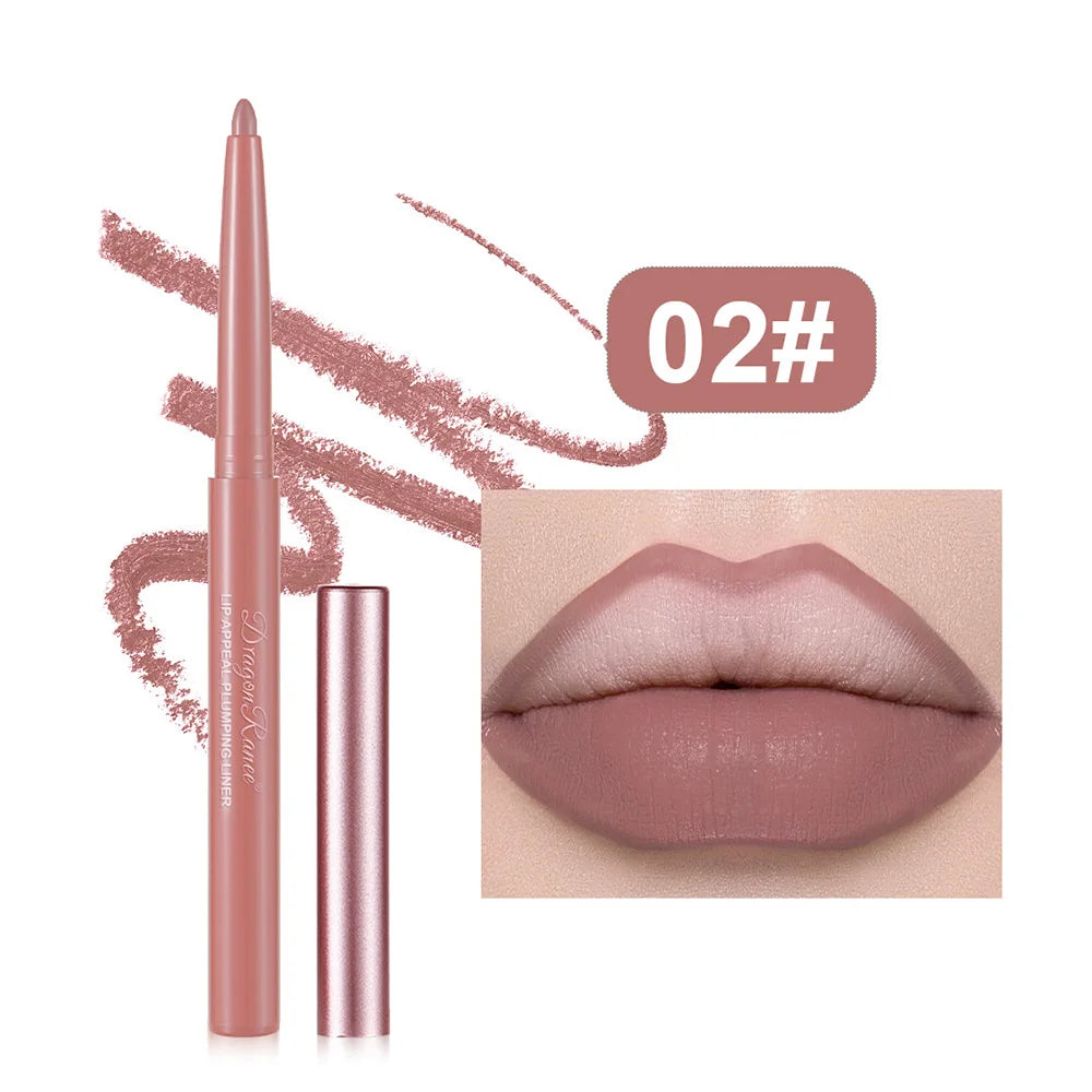 Dragon Ranee Matte Lip Liner Pencil – Waterproof, 12 Colors